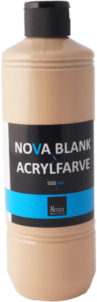 Nova akrylmaling blank 500 ml. Hud/Beige